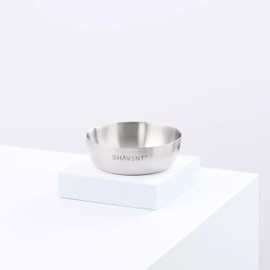 SHAVENT Shaving Bowl - Soap Dish for Shaving Soap, Made of Elegant Metal