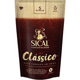 Sical Coffee, Clássico 5 Estrelas, Classic Roasted Coffee, Grain, 250 g