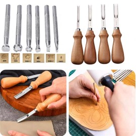 Unbranded Leather Edge Bevelers Wide Mouth Skiving Knife Leather Stamping DIY Craft Tools