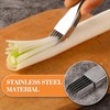 2Pcs Upgrade Shred Silk The Knife, Stainless Steel Green Onion
