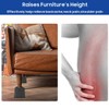 MixDora 4x 3 inch PP Bed Chair Risers Feet Leg