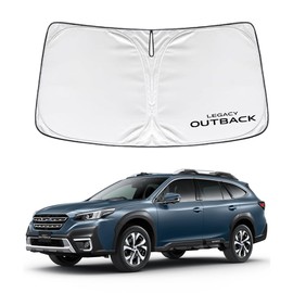 SAWAKAKI Legacy Outback, BT Type, Dedicated Design, Sunshade for Windshield with Logo, Sun Protection, Heat Insulation, UV Protection, UV Protection, Protection and Heat Protection, Compact Storage