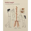 VASAGLE Coat Rack, Free Standing Coat Stand, Hall Coat Tree