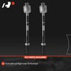 A-Premium 2 x Front Inner Tie Rod Ends, Compatible with