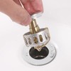 All Metal Sink Drain with Strainer Basket, Anti Clog Pop