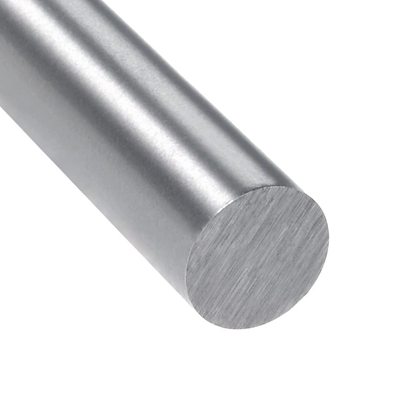 sourcing map 2 x Round Bar Steel, 5 mm HSS