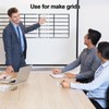 Medsuo 3 Rolls of Black Whiteboard Grid Marking Tapes 3