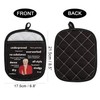 WCGXKO Baking Show Inspired Oven Mitt Pot Holder with Pocket