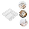 NUOBESTY Stackable Storage Bins 5pcs Drawer Classification Boxes Dividers Transparent