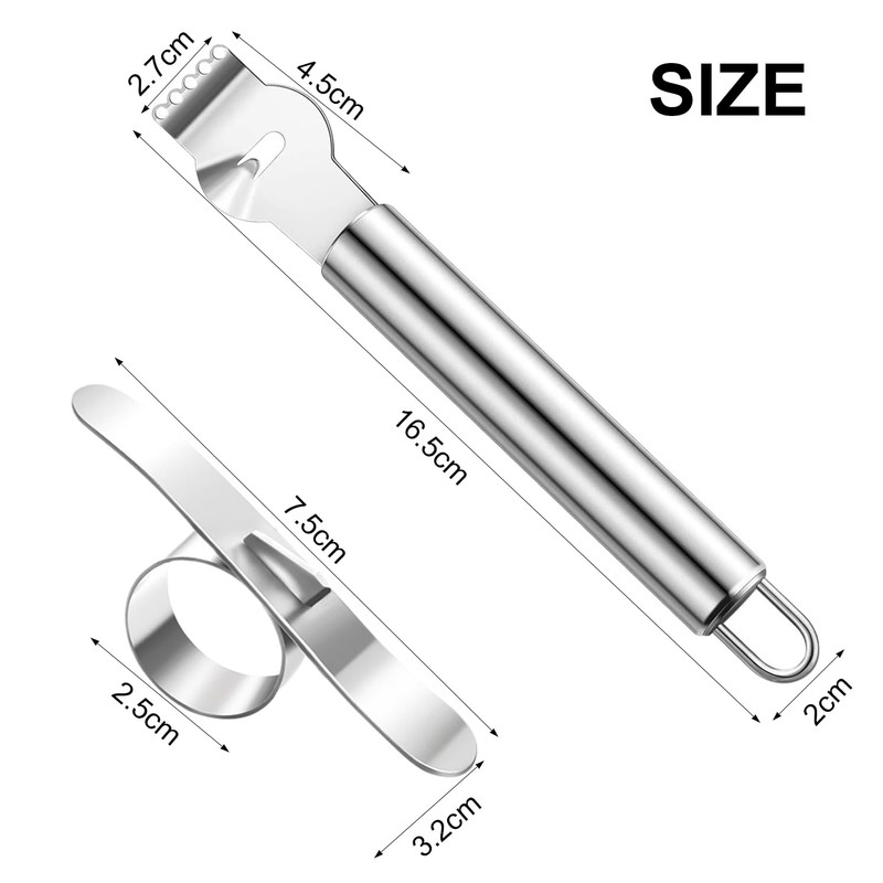 2 Pack Peeler, Lemon Peeler and Orange Peeler, Stainless Steel