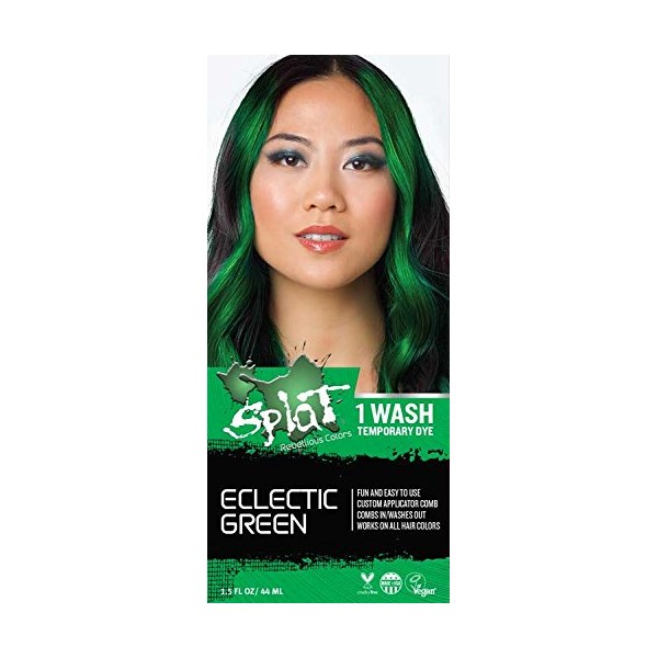Splat 1 Wash Temporary Hair Dye (Eclectic Green)