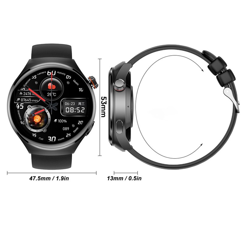 Smart Fitness Watch 1.43inch HD Color Screen IP67 Waterproof Heart