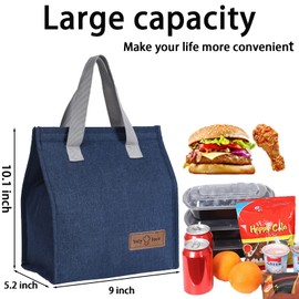 FERNYE Lunch Bags for Women/Men,Waterproof Reusable Portable Lunch Tote,Designed for Adults,Students,Thermal Cooler Bag Ideal for Work/School/Travel/Picnic