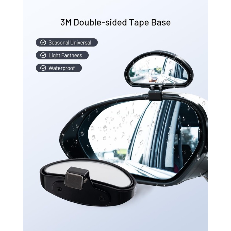 Blind Spot Mirrors, Adjustable Car Auxiliary Universal Wide Angle Mirror