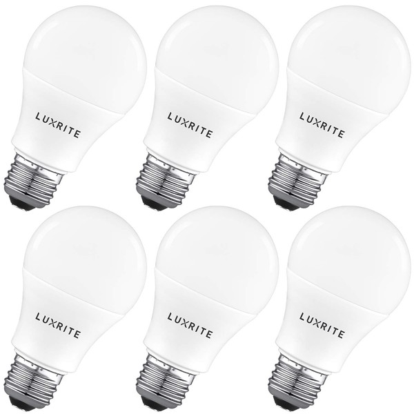 Luxrite A19 LED Light Bulb 100W Equivalent, 3000K Soft White
