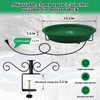Lovppy Heated Bird Bath for Deck Railing, 100W Thermostatically Controlled