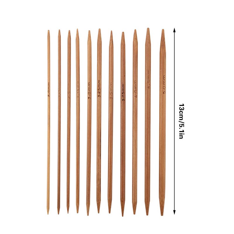 11 Pcs Knitting Needles Set 2.0mm - 5.0mm Knitting Needles