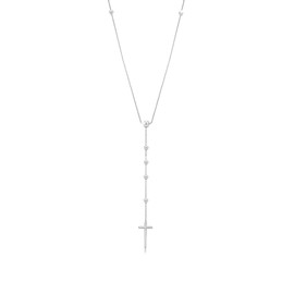 Elli Premium Women's Necklace Rosary in 925 Sterling Silver, Silver, No Gemstone