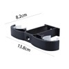 Ausi 4 Pcs Black Curtain Rod Brackets, Double Rod Holder