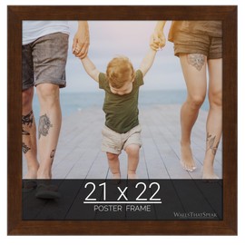 wallsthatspeak 21x22 Mocha Walnut Picture Frame for Puzzles Posters Photos or Artwork