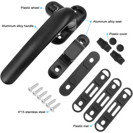 Artibetter Manija De La Ventana De Aleación De Aluminio 2 Piezas Mango Vintage Para Ventanas Antiguas De Empuje Diseño Ergonómico Suave Y Seguro Para Mejoras Del Hogar