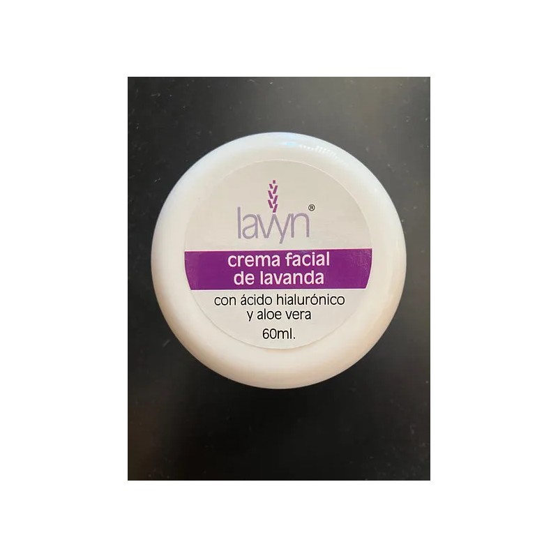 Crema Facial Lavyn Lavanda 60ml Con Ácido Hialurónico