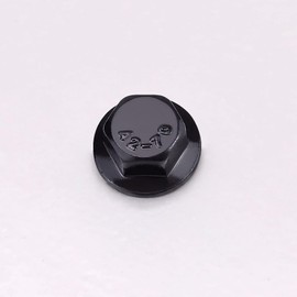 5/16-18 x 1-1/4" (12 Pack) Serrated Flange Hex Head Bolts Screws, Stainless Steel 304 (18-8) Flanged Hexagon Bolts Screws, UNC Coarse Thread, Full Thread, Black Coated