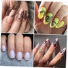 LALAFINA 6pcs Creative Snake Manicure Stickers Traceless Decorative Nail Art