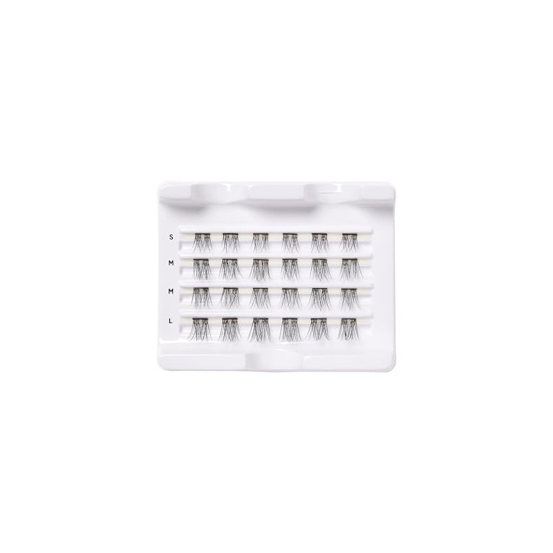 KISS Falscara Wisps Multipack, Style 01, Reusable Featherlight Eyelash Lengthening