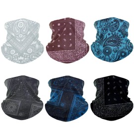 Outdoor Multifunctional Sports Headbands Magic Bandanas Seamless Scarf Headscarves(6pcs-flower1)
