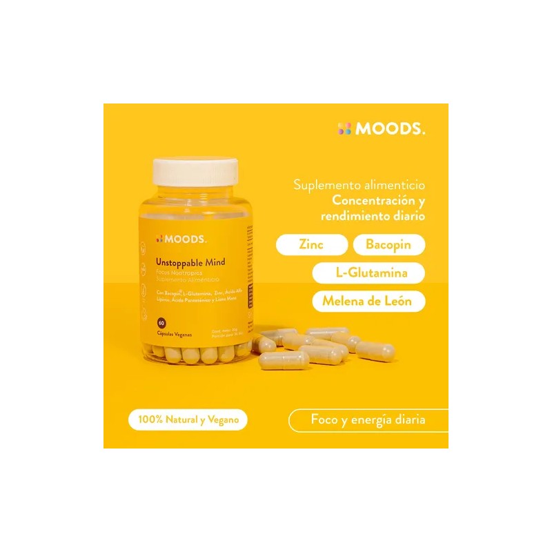 Focus Nootropicos Melena De Leon Bacopin L Glutamina Moods