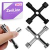 ZeriLion 2 Pack 4-Way Sillcock Key Set Versatile Water Spigot