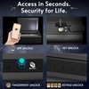BE-TECH Biometric Gun Safe for Handgun, 0.22 Cubic Feet Fingerprint
