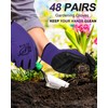 Nuogo 48 Pairs Gardening Gloves for Men Women Work Gloves