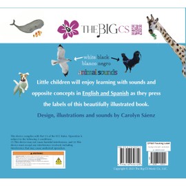 Opposites A Bilingual Sound Book (English-Spanish) Animal Sounds. (28 bilingual concepts)