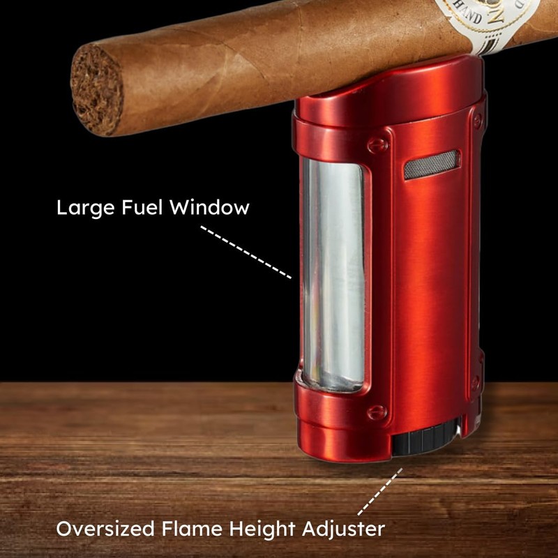 Visol Rhino Quad Torch Flame Refillable Gas Lighter (Shipped Without