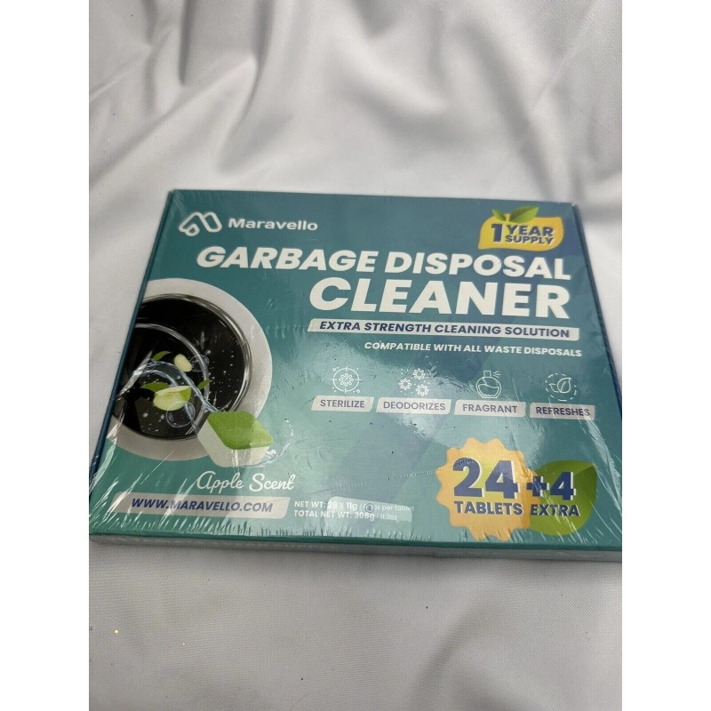 Garbage Disposal Cleaner and Deodorizer 28 Tablets: Maravello Sink Foaming