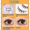 FANGCUU False Eyelashes, 5 Pairs, For Upper Eyelids, Natural Cluster