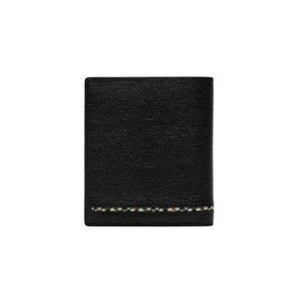 Daks (신세계강남점)DBWA2F622 ALEXANDER 블랙 라인 체크 로고 반지갑 (DBW A2F622) ALEXANDER Black Line Check Logo Wallet