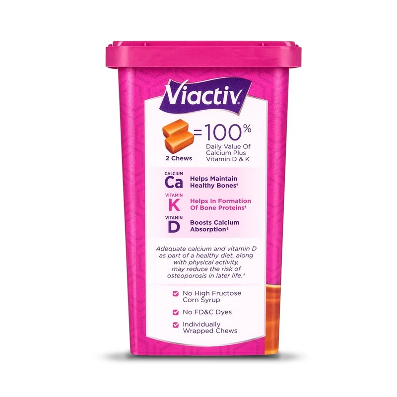 Viactiv Max Formula Calcium +Vitamin D3 Supplement for Bone Health,