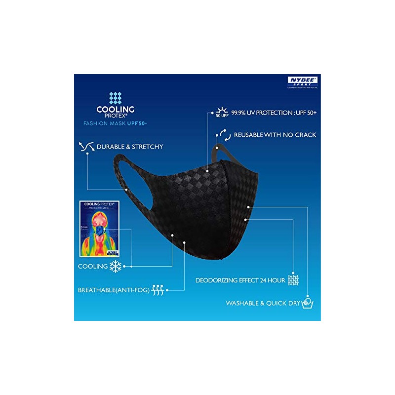 TK FASHION MASK Unisex Face Mask UPF 50, Washable, Reusable,