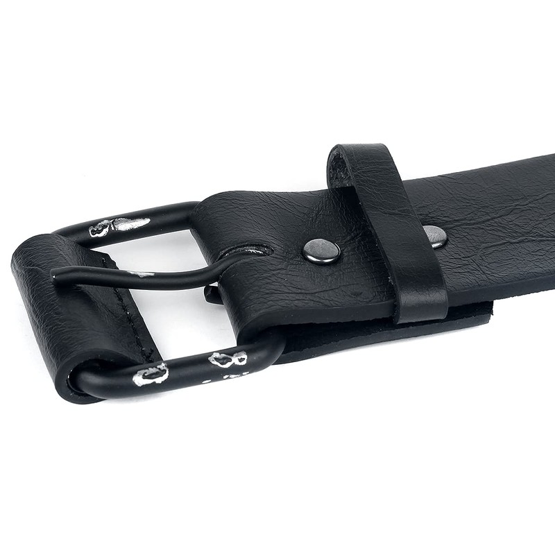 Black Premium by EMP Unisex Black Rivet Belt, black