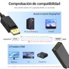 atolla Adaptador DisplayPort a HDMI 4K, No HDMI DP