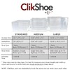 OnDisplay Clik Stackable Interlocking Shoe Box System (Standard Clear/White, Set