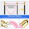 Mostantu 2 Pack Velvet Stanchion Rope, 5FT Crowd Control Safety