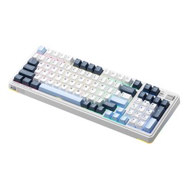 Machenike KG98 Mechanical Keyboard,Hot Swappable Custom Gaming Keyboard,Pre-lubed Linear Switches,RGB Sidelit,Tri-Mode 98 Keys Compact Layout for Gaming/Typing/Win/Mac/PC
