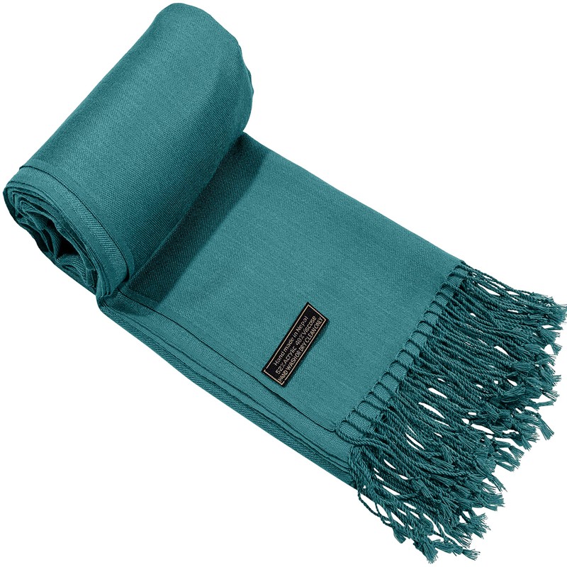 Jade Green Solid Colour Design Shawl Scarf Wrap Stole Pashmina
