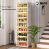 NLDD's 9-Tier Space-Optimizing Shoe Storage: Clear, Collapsible System for 18