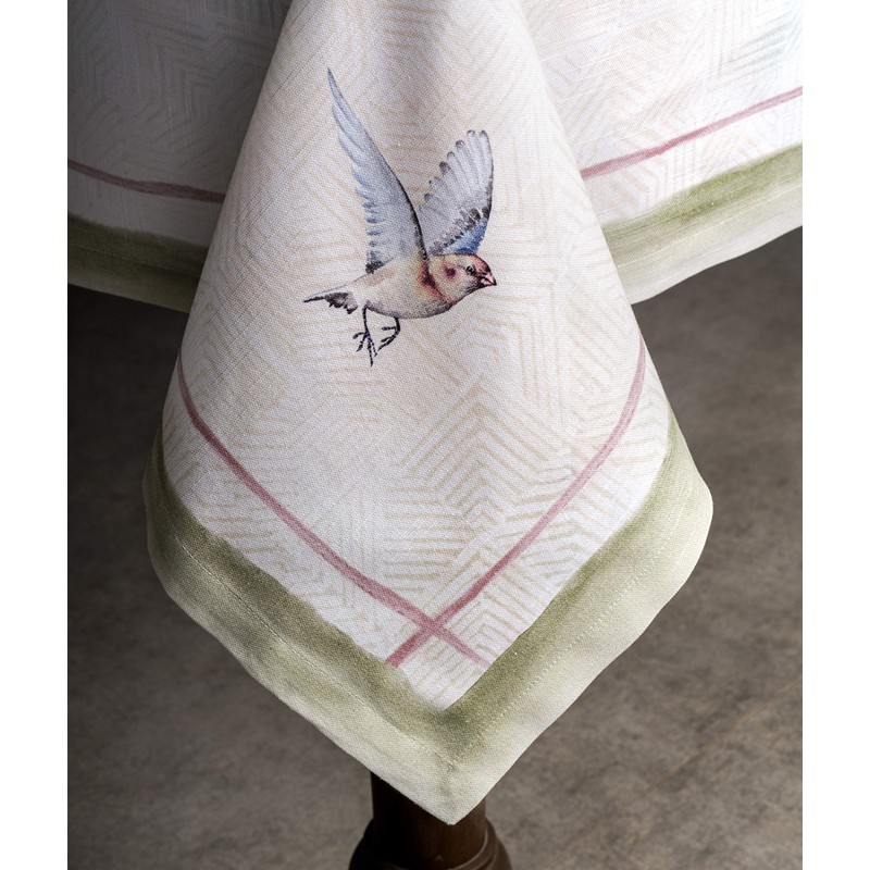 Maison d' Hermine Tablecloths 100% Cotton 140cm x 230cm Decorative