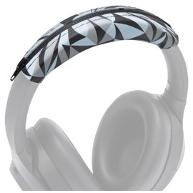 WC BandZ XM3 / XM4 - Silicone Headband Cover for Sony WH1000XM3 & WH1000XM4 Headphones by Wicked Cushions | Enhanced Comfort, Style, & Sweat Protection | Exclusively for Sony XM3 / XM4 | Geo Grey